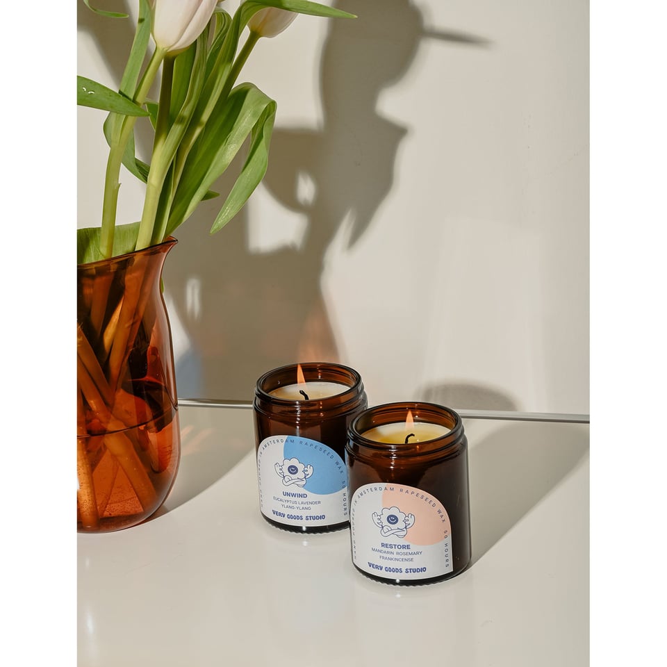 UNWIND - Rapeseed Candle Mid Size 170ml 45-50 Hours