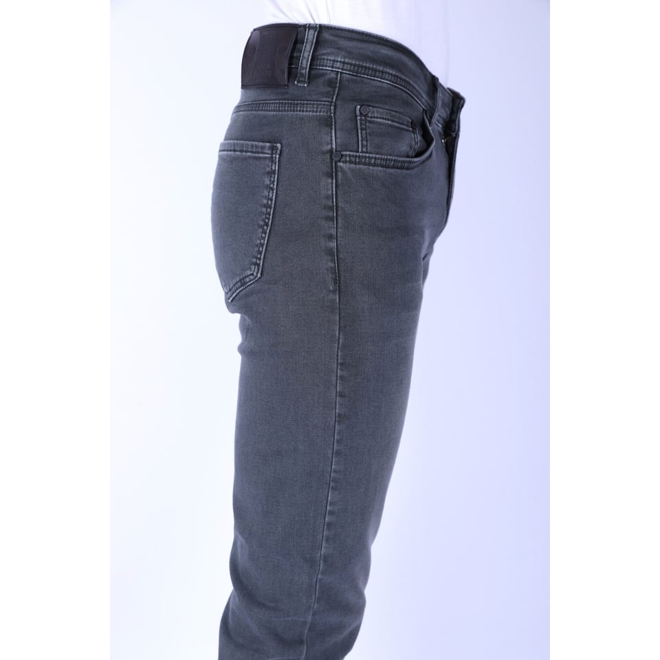 Heren Super Stretch Denim Regular Fit - DP55 - Grijs/Groen