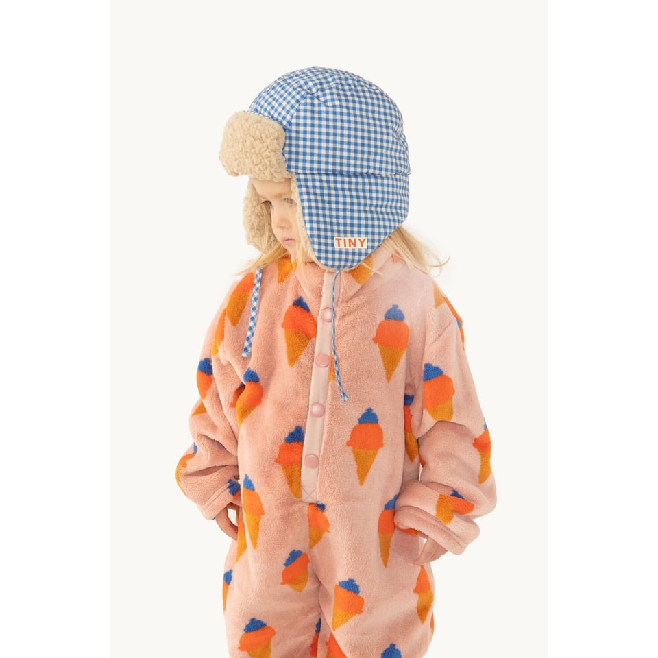Tiny Cottons VICHY CHAPKA Blue/light Cream