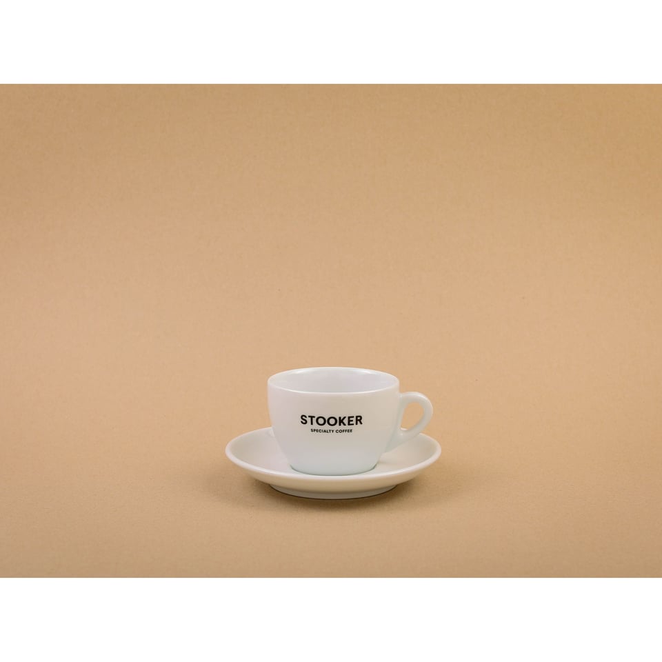 Stooker Cappuccino kop en schotel