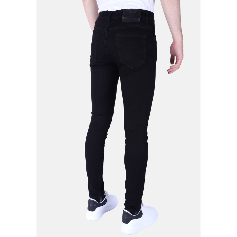 Nette Heren Spijkerbroek Slim-Fit Met Stretch -1091- Zwart