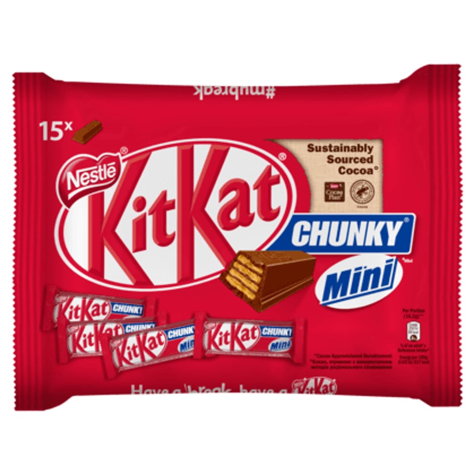 KITKAT Chunky Mini Melk Chocolade Uitdeelzak