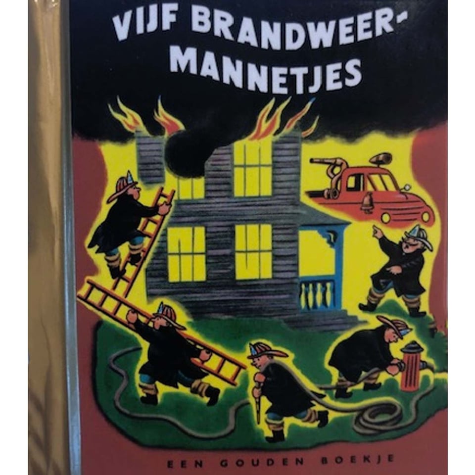 Vijf Brandweermannetjes Een Mini Gouden Boekje
