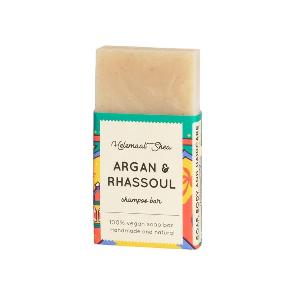 HelemaalShea Argan & Rhassoul Haarzeep Voor Droog Haar - Mini / Tester