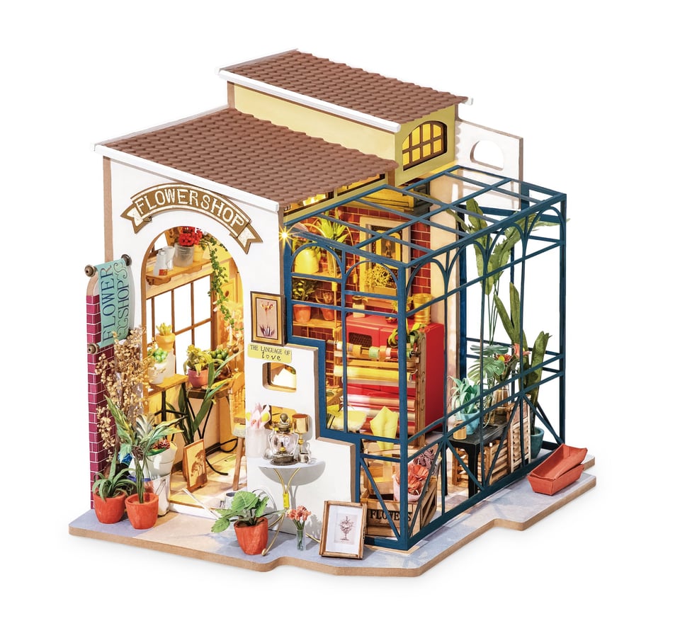 Emily’s Flower Shop/ Flowerist Green House - DIY Miniture House Kit