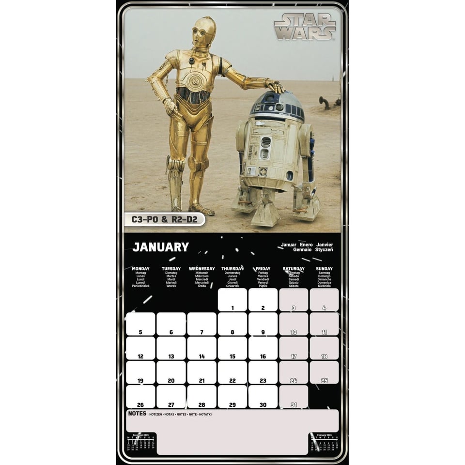 Disney Star Wars Kalender 2026