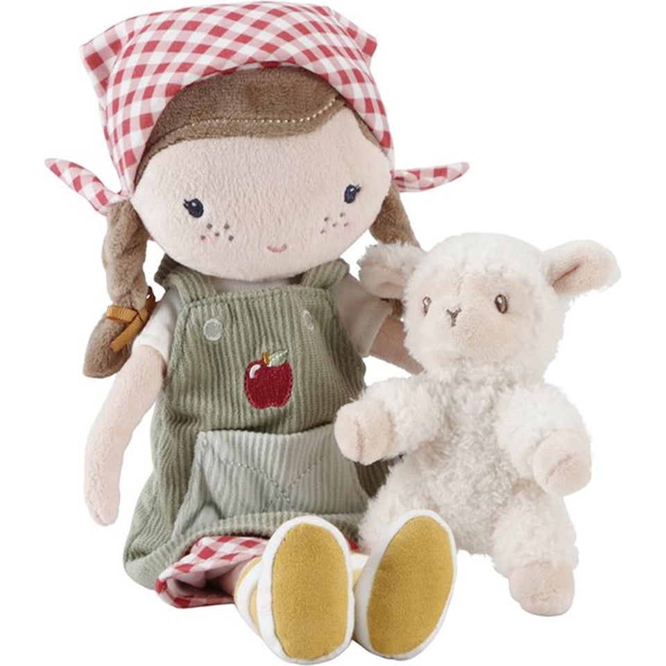 Little Dutch Knuffel Pop Boerin Rosa Met Schaap 35cm