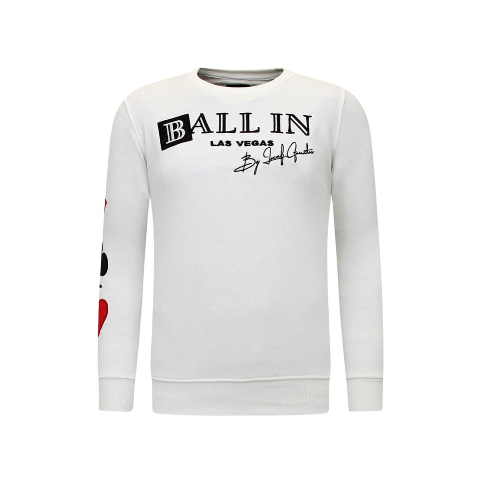 Exclusieve Joggingpak Mannen - Ballin Las Vegas - Wit