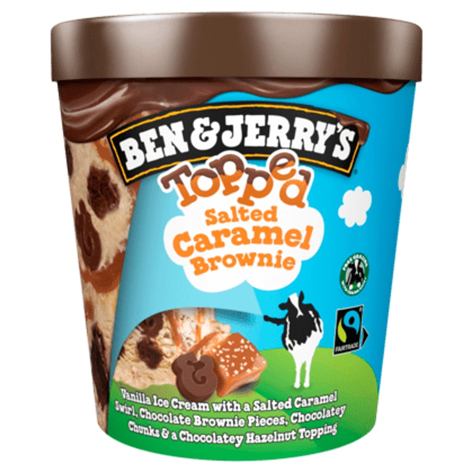 Ben&Jerry's Topped Salted Caramel Brownie Fairtr