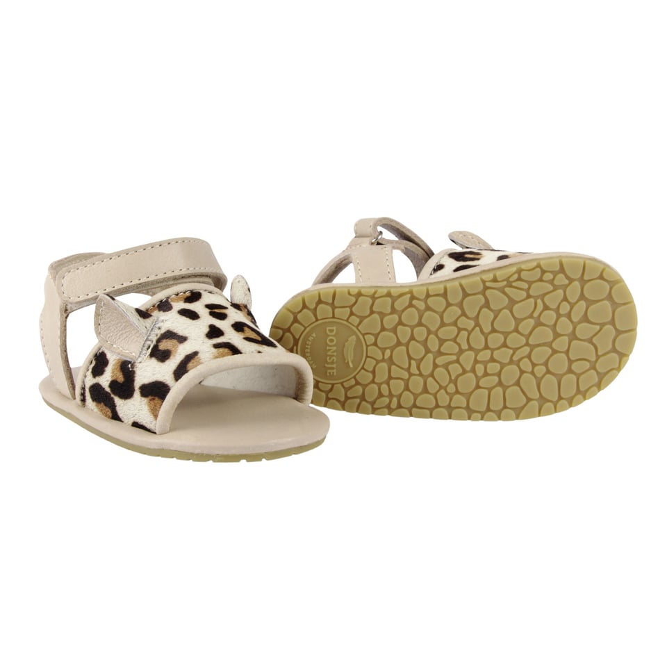 Donsje Alina Leopard Ivory Classic Leather