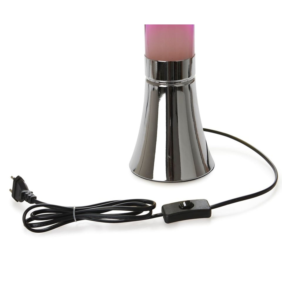 Lavalamp Magma Zilver Roze