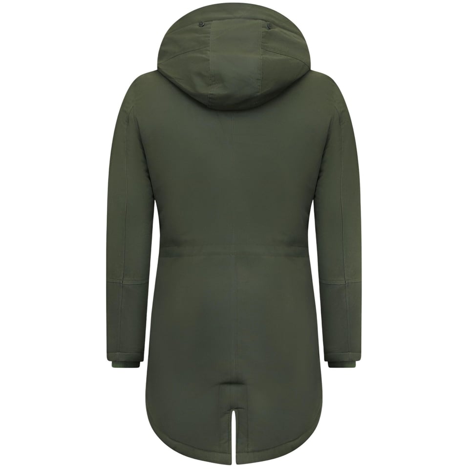 Heren Winterjas Parka Met Capuchon - 7105 - Groen