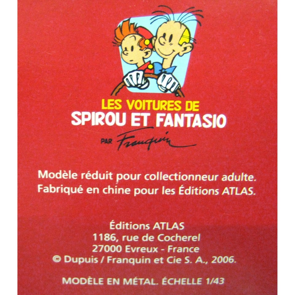 Les Voitures De Spirou Et Fantasio - Turbot-Rhino 1 - La Corne De Rhinoceros