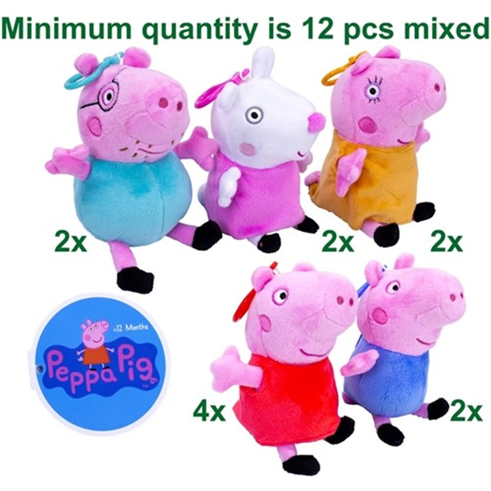 Peppa Pig Met Clip 14cm