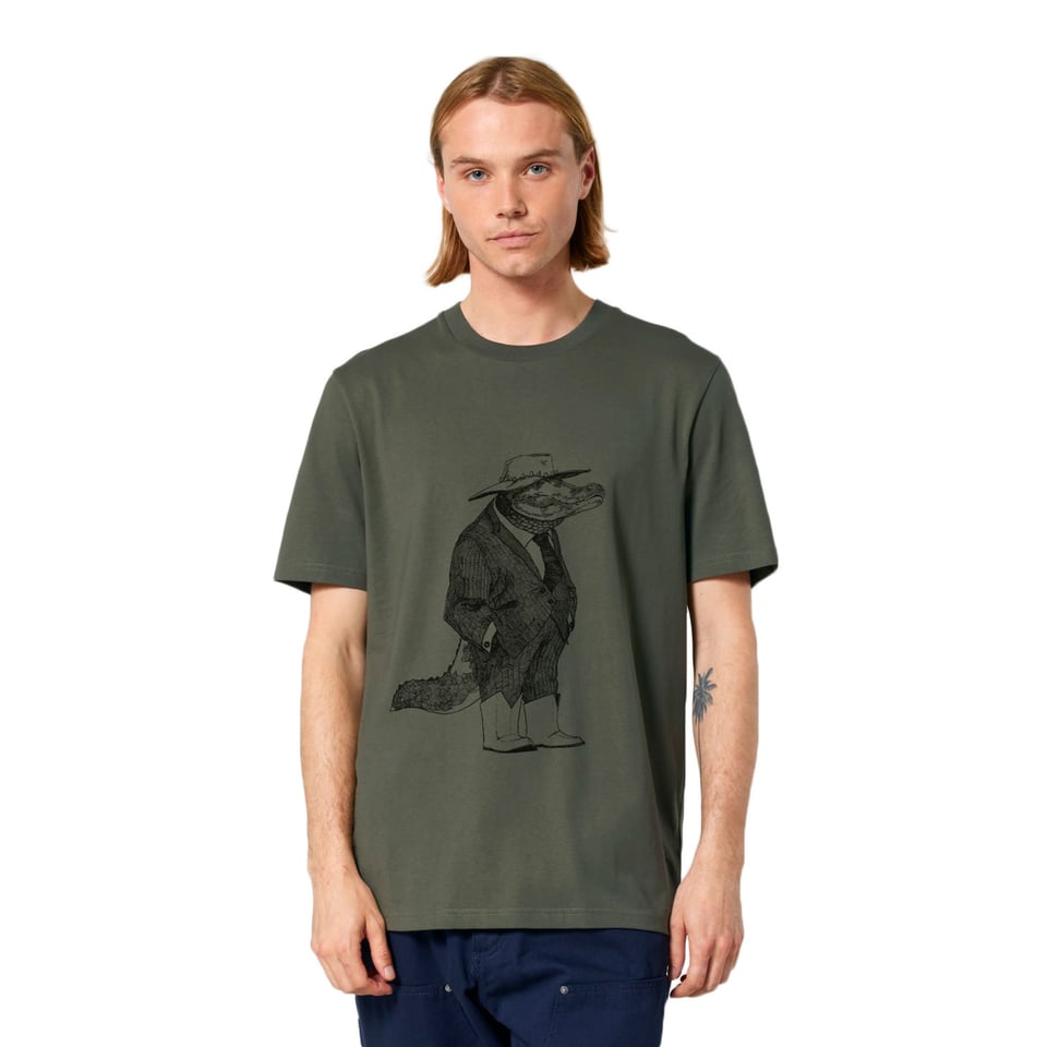 Angus De Alligator T-Shirt by Lou Santos