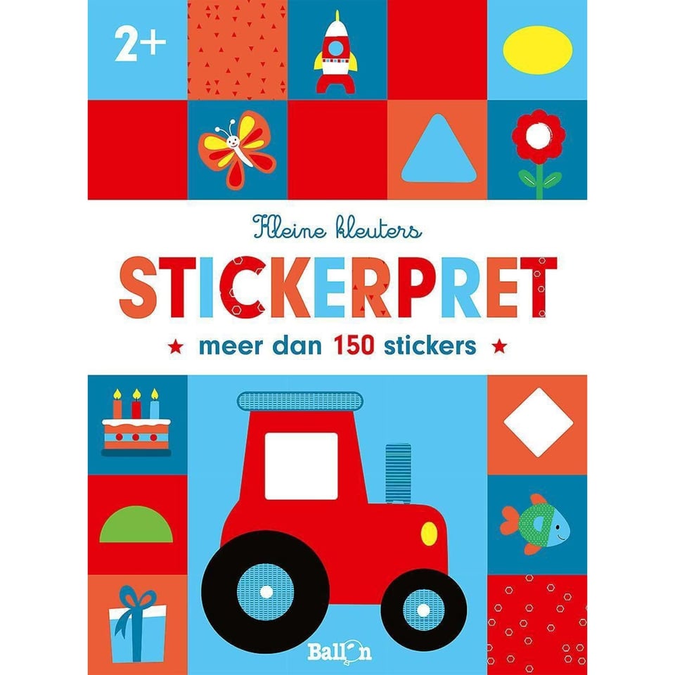 Uitgeverij Ballon Kleine Kleuters Tractor Stickerpret 2+