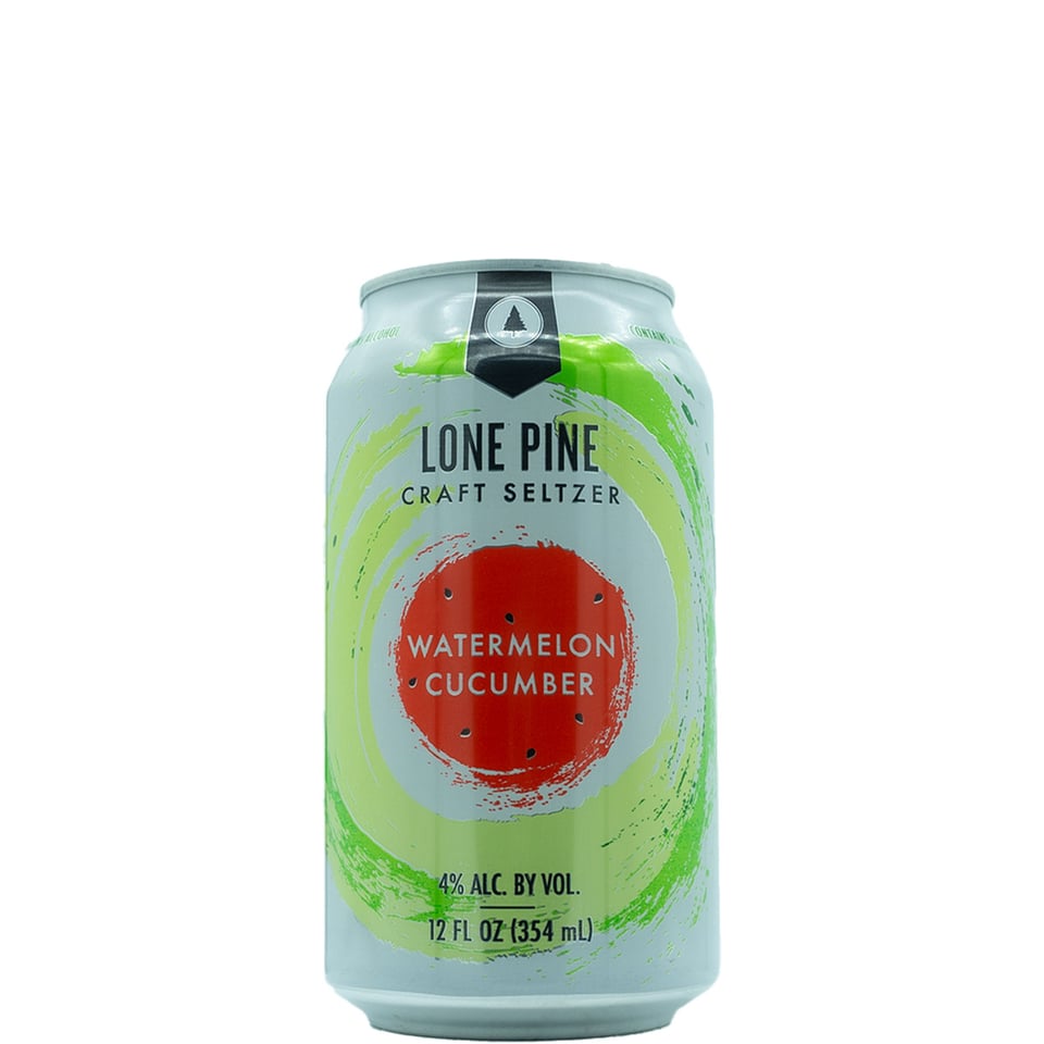 Lone Pine Brewing Co Craft Seltzer Water Melon Cucumber