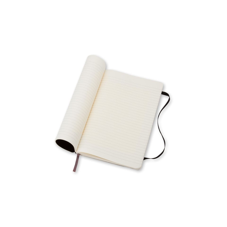 Moleskine notebook softcover pocket lined black - 9 x 14cm / black