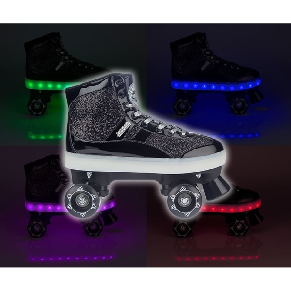 Nijdam Roller Skates Flashing Gliter and Glamour