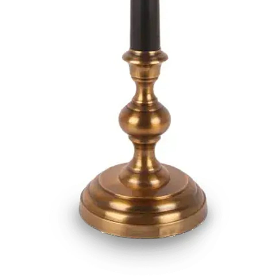 Lampenvoet Baroque Zwart Goud Messing H92cm