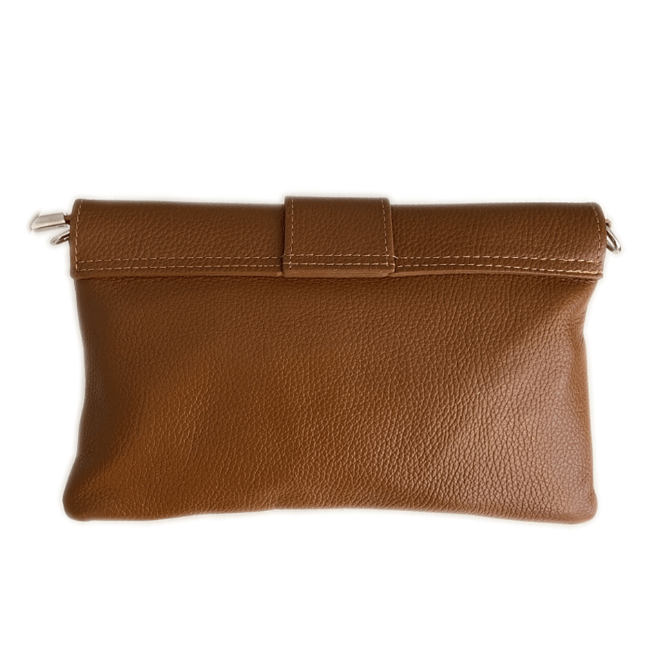 Clutch or Schoulder Bag Brown