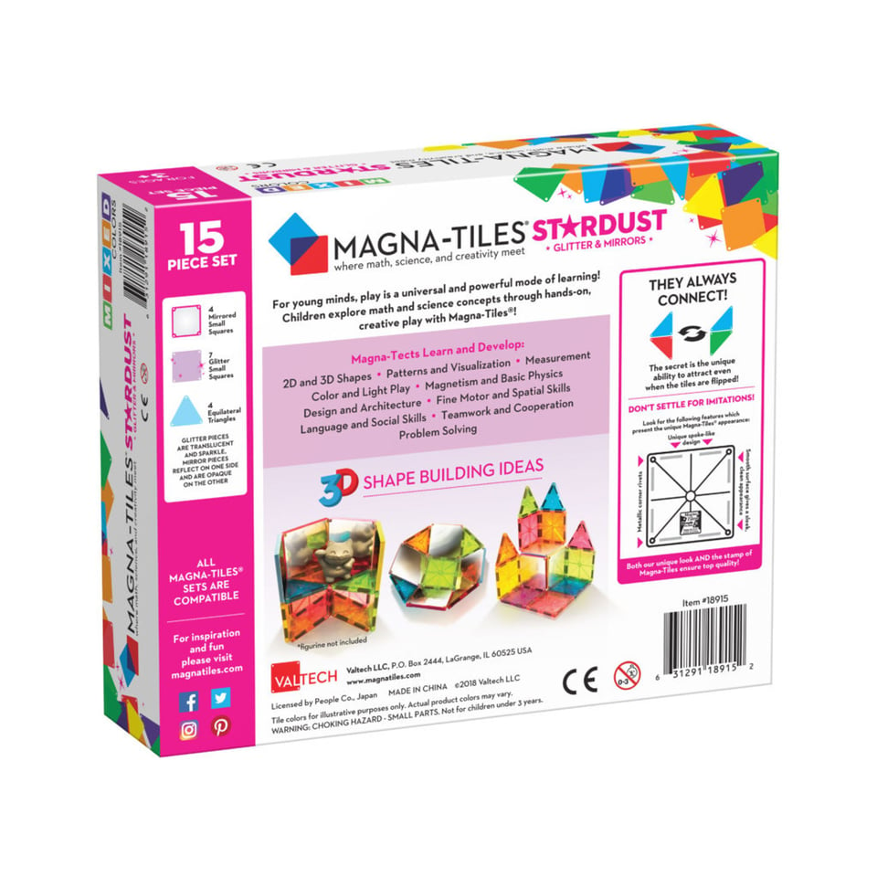 Magna Tiles MagnaTiles Stardust 15 Stuks