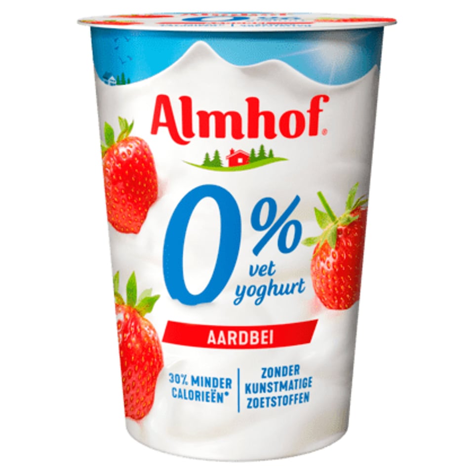 Almhof 0% Vet Yoghurt Aardbei