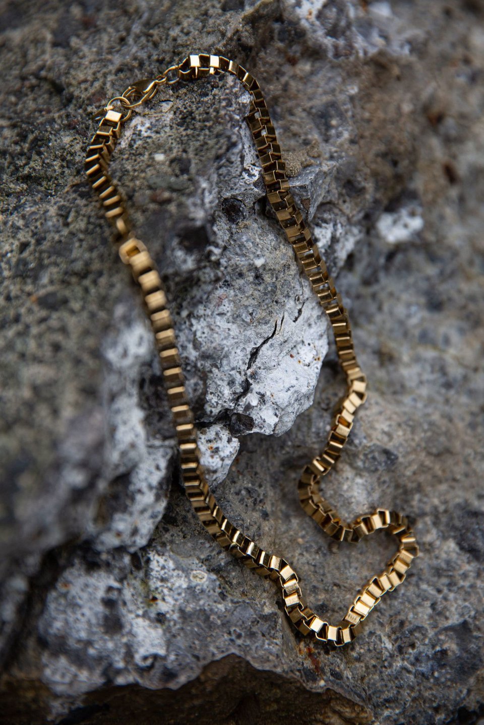 Bandhu Box Chain Necklace - Gold