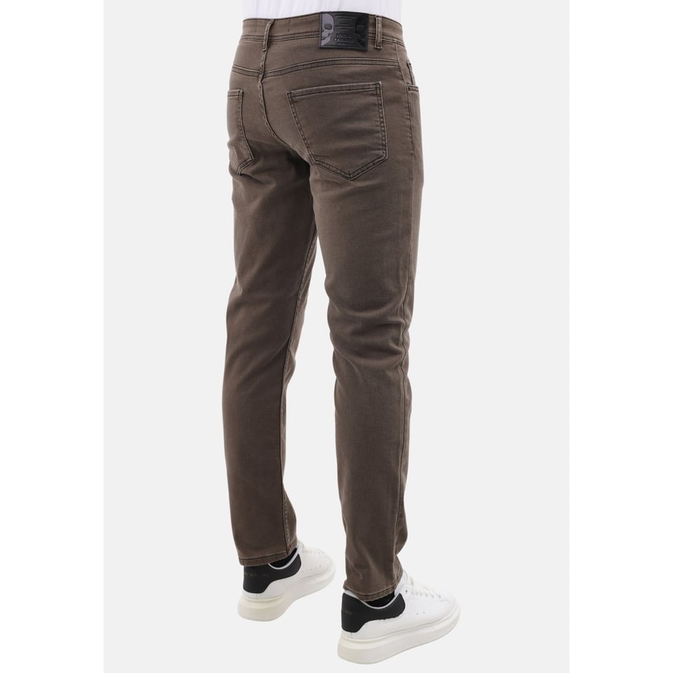 Nette Regular Jeans Mannen - Stretch Jeans Heren - MM-R-02 - Bruin