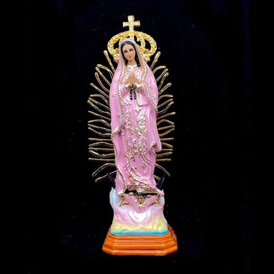 Beeld Maria De Guadalupe Mexico Roze 37cm