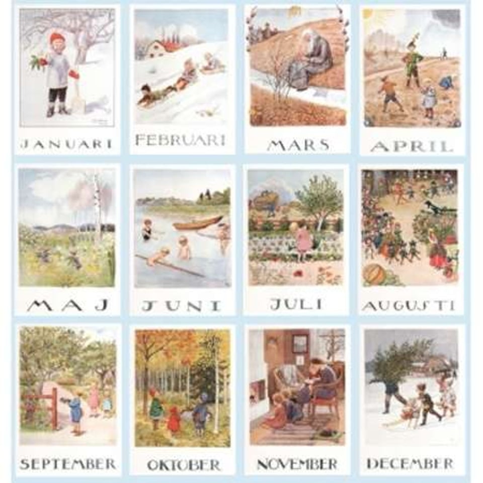 12 Maandkaarten (Elsa Beskow)