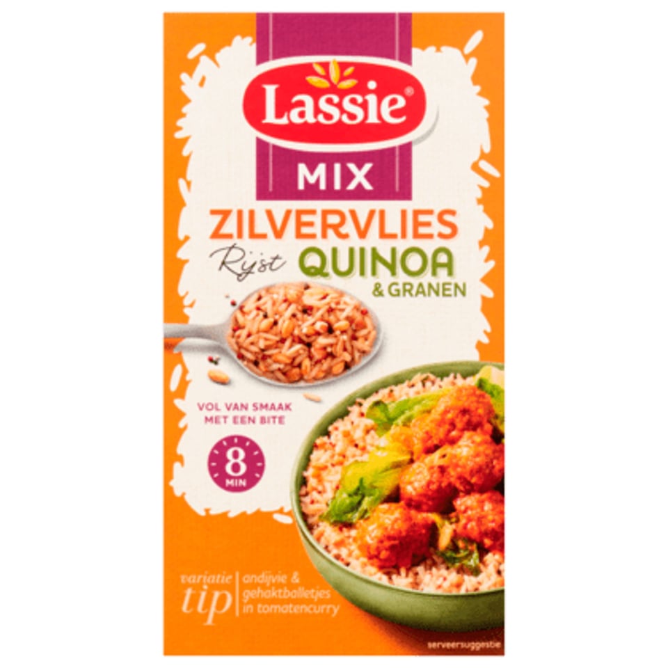 Lassie Zilvervliesrijst Quinoa en Granen