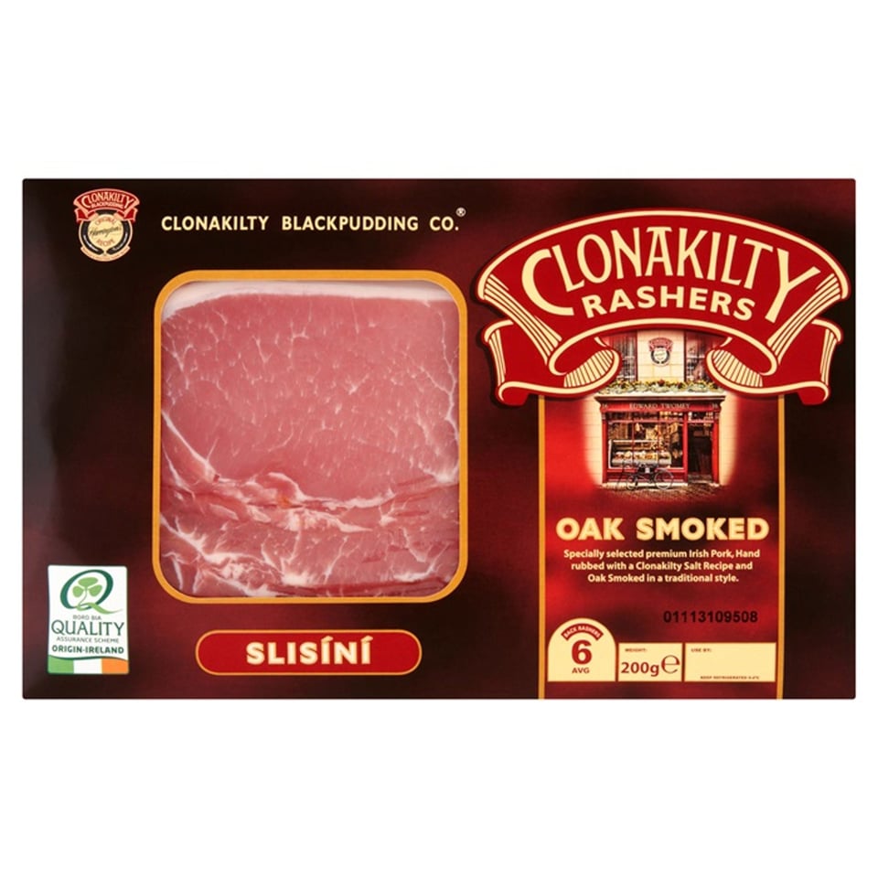 Clonakilty Bacon Oak Smoked 200g