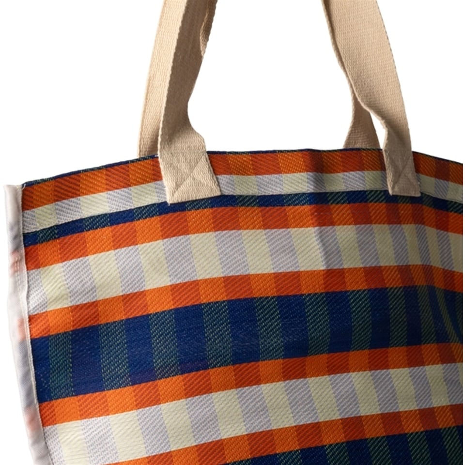 Au Maison Gerecyclede Tas Blauw/oranje