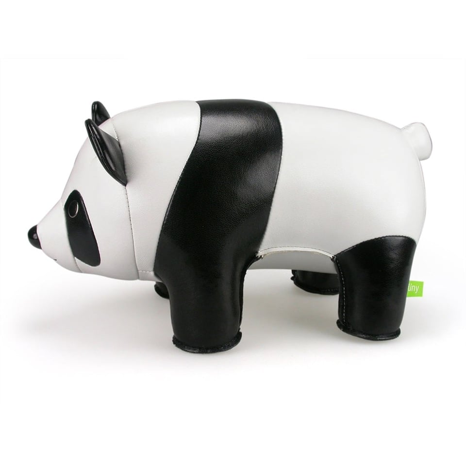 Züny Bookend Panda - White + Black