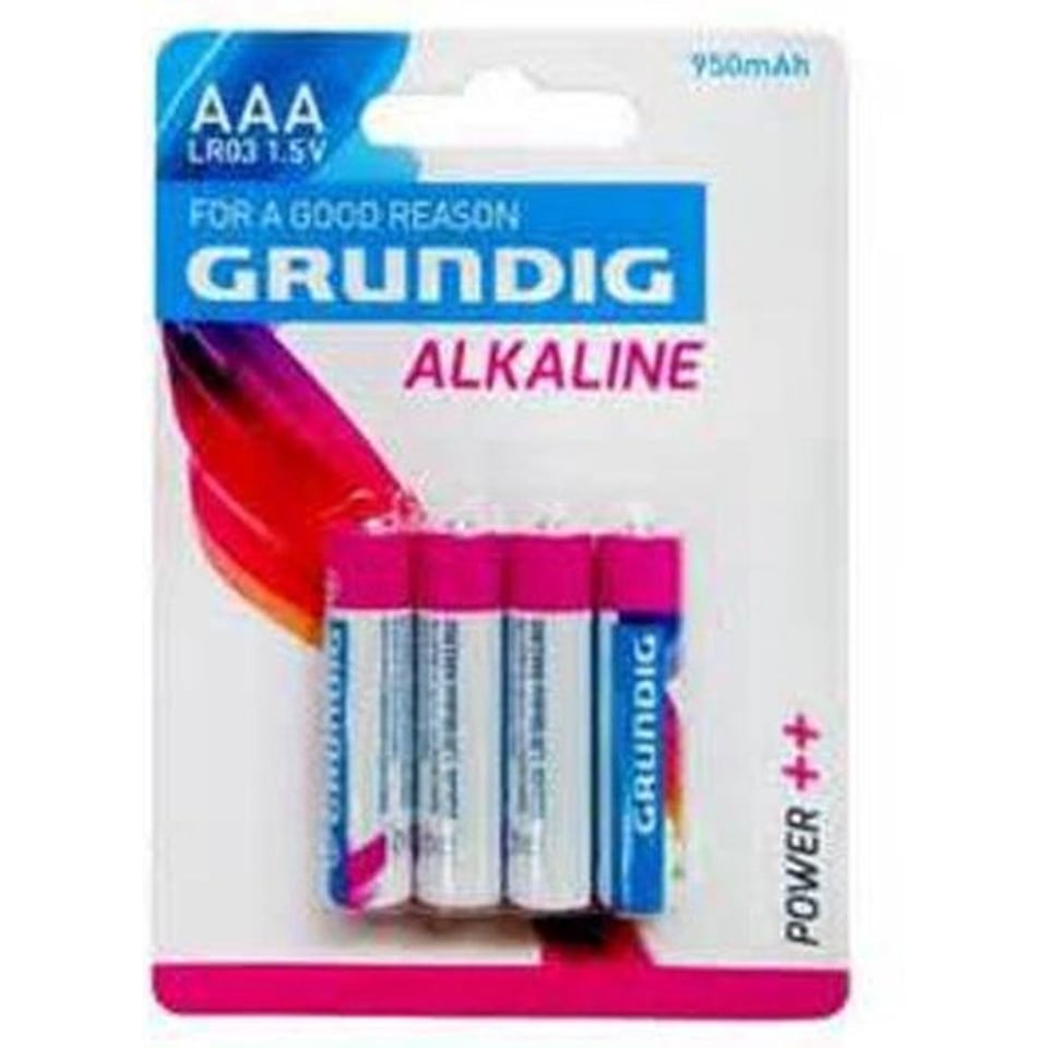 Grundig Aaa Batterijen Alkaline 4 Stuks