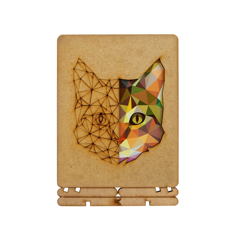 Postcard - Piece of Art - Cat - A6: 10.5x14.8cm