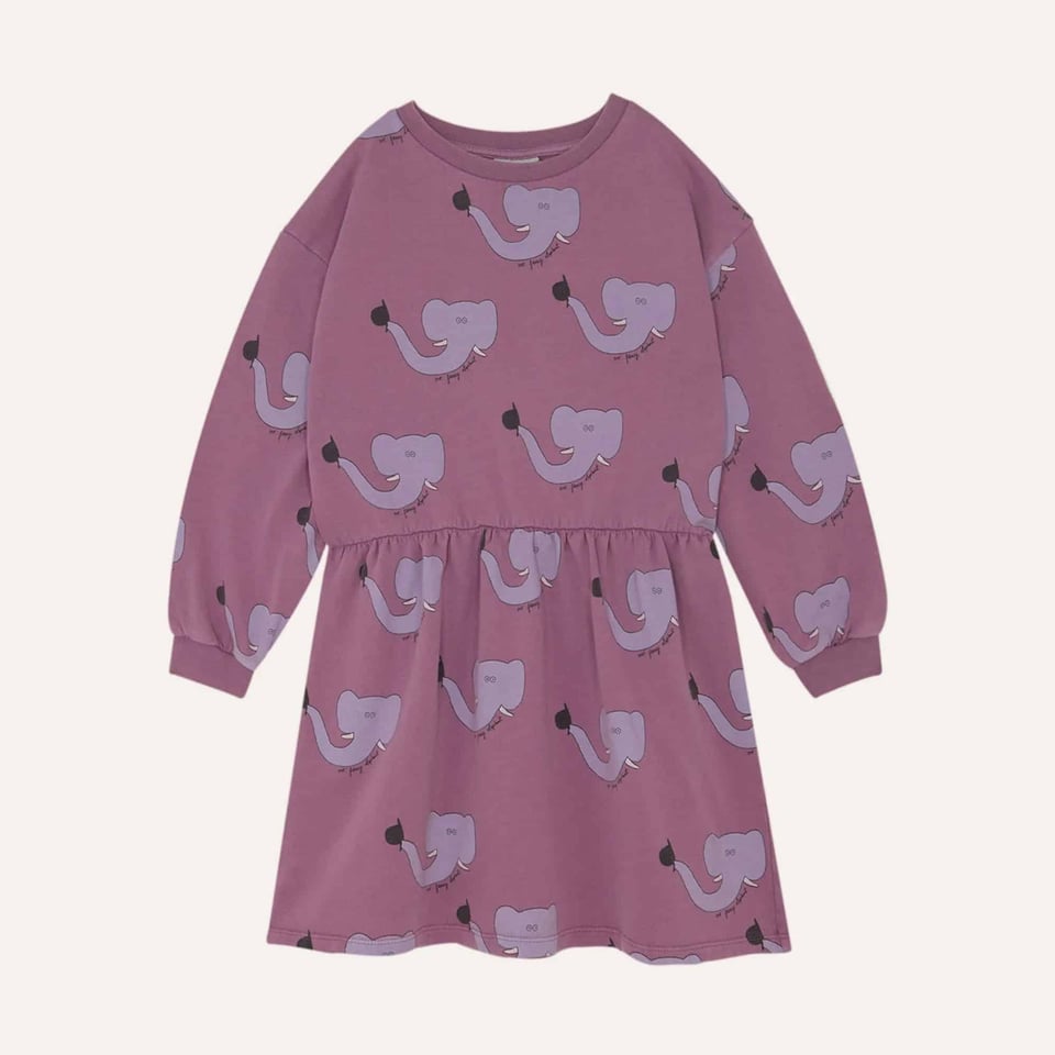 The Campamento Elephants Allover Kids Dress