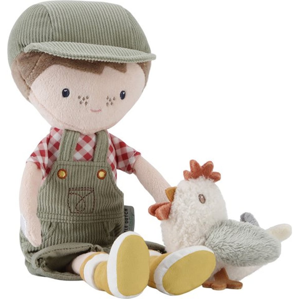 Little Dutch Knuffel Pop Boer Jim Met Kip 35cm