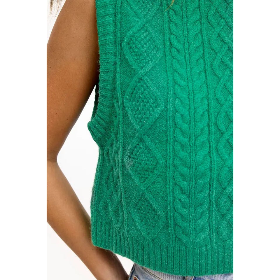 Spencer Green Cable knit