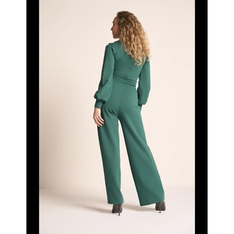 VERY CHERRY Classic Jumpsuit Emmylou Punty Forest Green