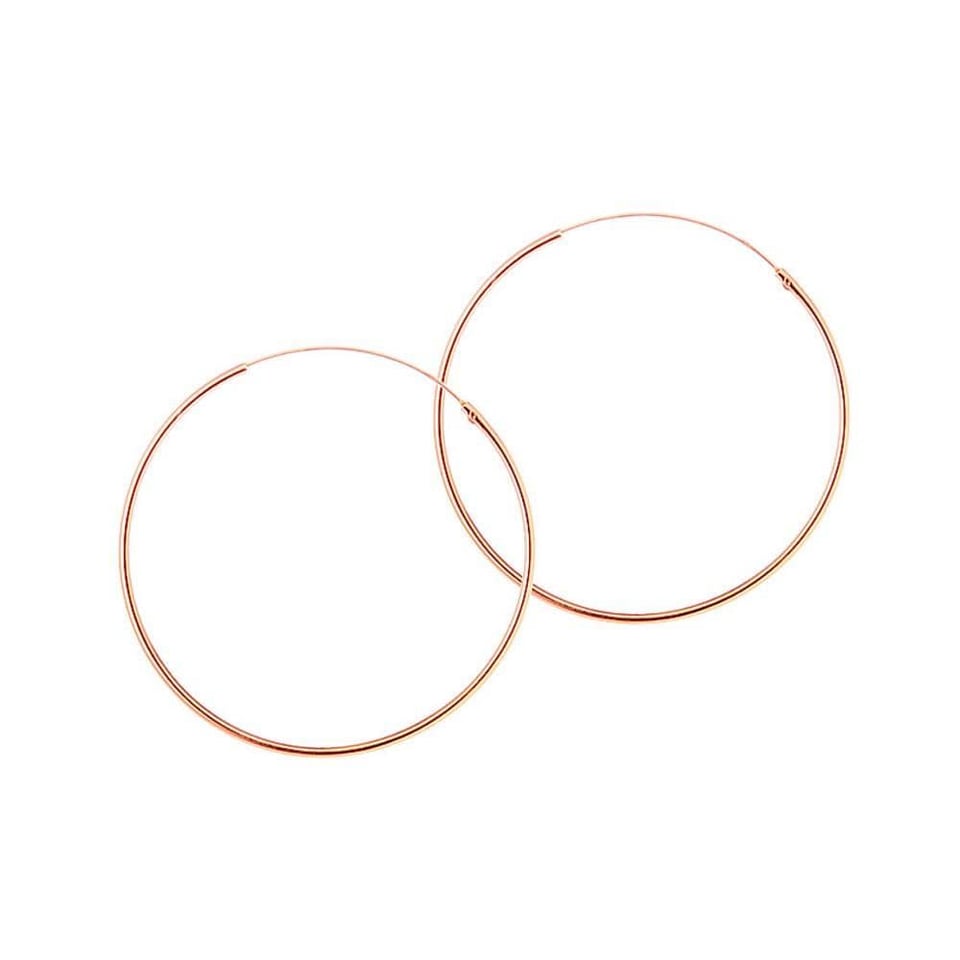Gold Plated Hoop Earrings 40 MM 1,2MM