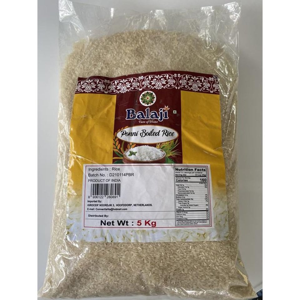 Balaji Ponni Boiled Rice 5Kg