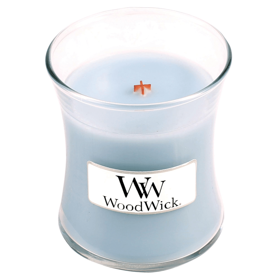 W140 Soft Chambray Mini Candle WoodWick
