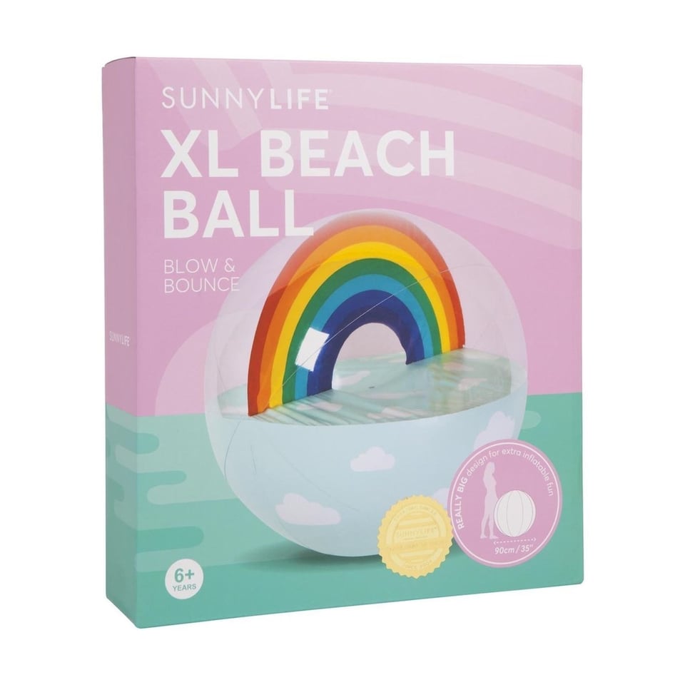 Inflatable Xl Beach Ball - Regenboog