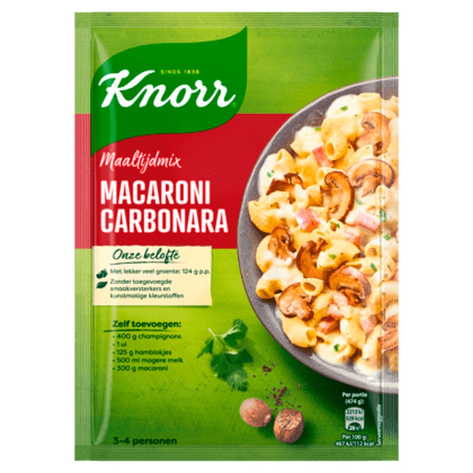 Knorr Maaltijdmix Macaroni Carbonara