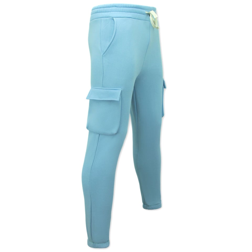 Joggingpak Heren Volwassenen - Oversized Huispak - Dik Geweven - Blauw