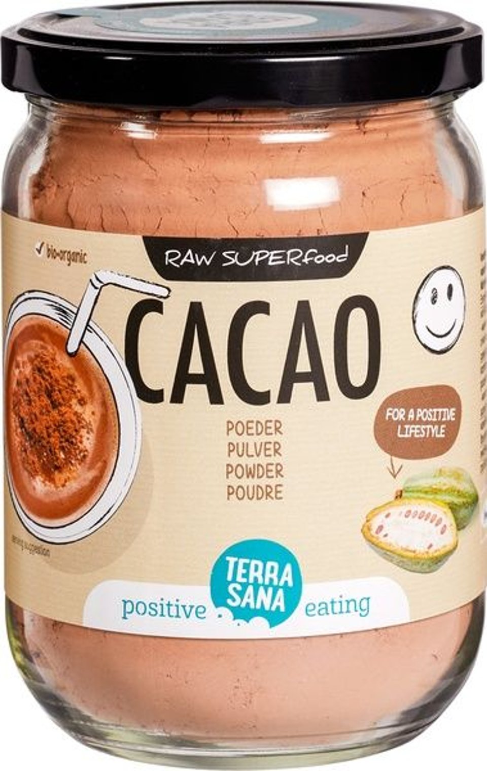 Terrasana Raw Cacao Poeder 160 Gram