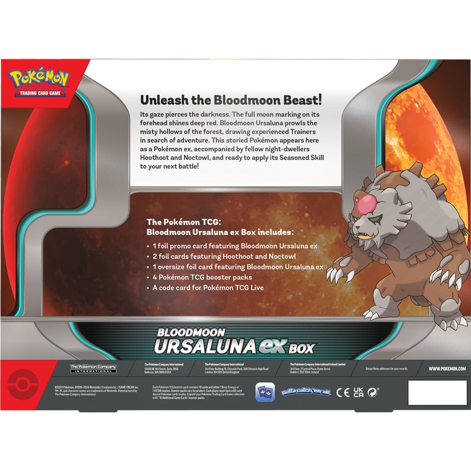 Pokémon Bloodmoon Ursaluna EX Box