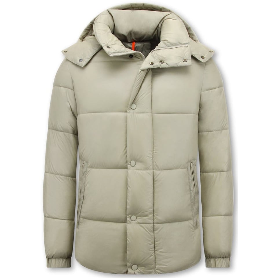 Jas Puffer - Jassen Heren Winter Capuchon - 8055 - Beige